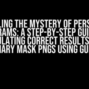 Unraveling the Mystery of Persistence Diagrams: A Step-by-Step Guide to Calculating Correct Results from Binary Mask PNGs using GUDHI